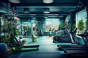 Картинка 3д+графика спорт+ sport нейросети графика нейроарт ai art нейронные сети рисунки нейро искусство спротзал