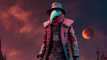 Картинка 3д+графика другое+ other нейросети графика нейроарт ai art нейронные сети рисунки нейро искусство чумная маска