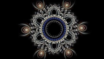 Картинка 3д+графика фракталы+ fractal узор