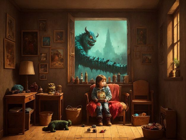 Обои картинки фото фэнтези, существа, нейросети, графика, нейроарт, ai, art, нейронные, сети, рисунки, нейро, искусство