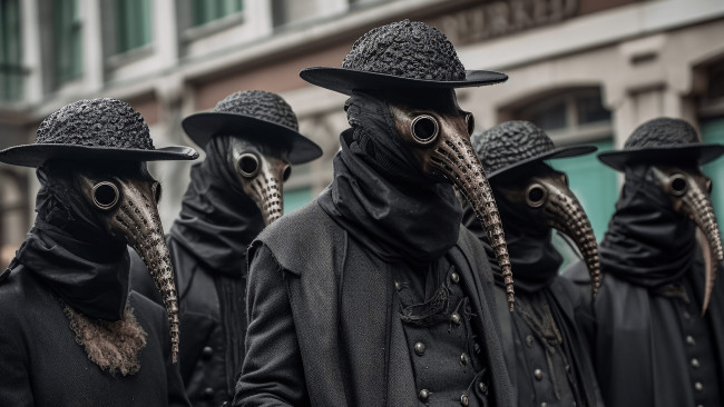 Обои картинки фото 3д графика, другое , other, нейросети, графика, нейроарт, ai, art, нейронные, сети, рисунки, нейро, искусство, чумная, маска