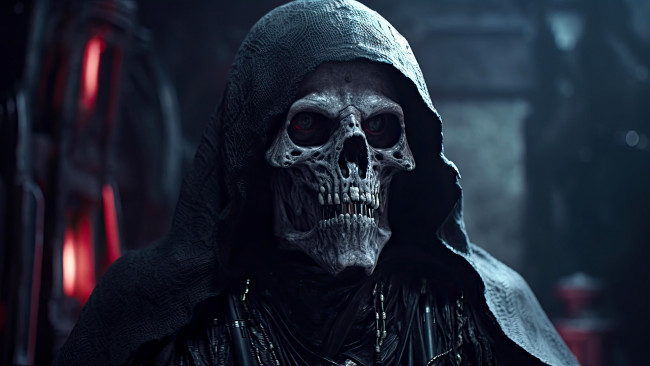 Обои картинки фото фэнтези, нежить, нейросети, графика, нейроарт, ai, art, нейронные, сети, рисунки, нейро, искусство, череп