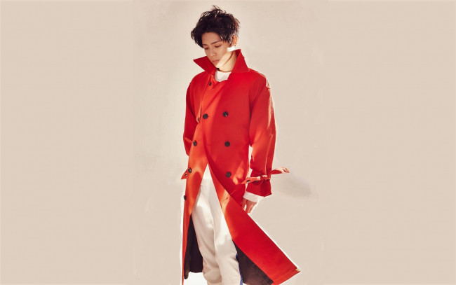 Обои картинки фото мужчины, hou ming hao, актер, плащ