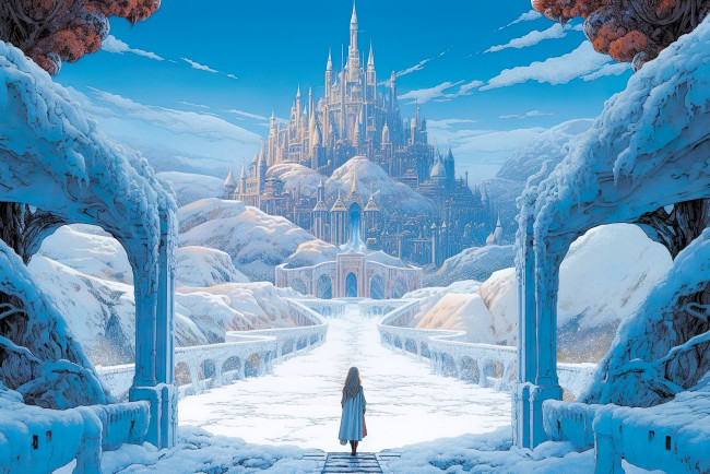 Обои картинки фото фэнтези, замки, нейросети, графика, нейроарт, ai, art, нейронные, сети, рисунки, нейро, искусство