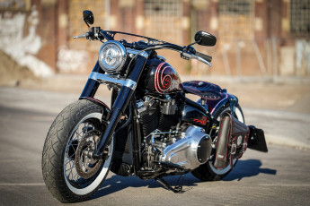Картинка харлей мотоциклы harley-davidson мотоцикл байк thunderbike customs черный