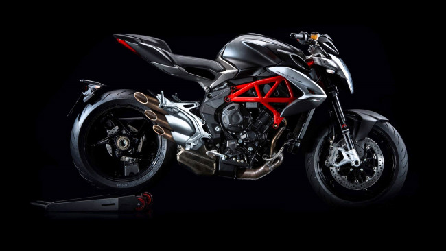 Обои картинки фото мотоциклы, mv agusta, байк, черный, фон