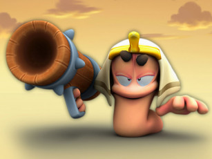 обоя worms, forts, under, siege, видео, игры