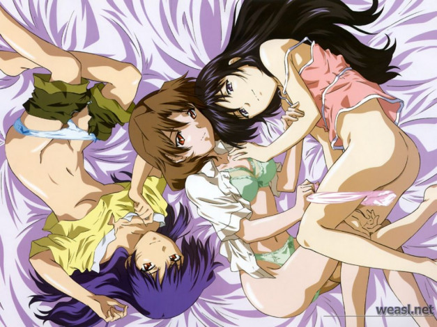 Обои картинки фото аниме, green