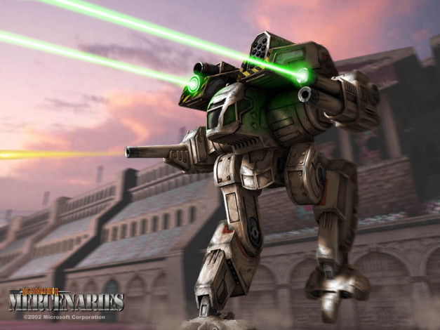 Обои картинки фото mechwarrior, видео, игры, mercenaries