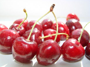 Картинка еда вишня черешня