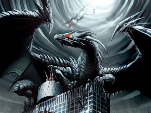 Картинка фэнтези драконы