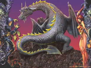 Картинка фэнтези драконы