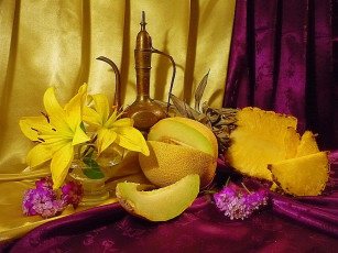 Картинка inna korobova сирень восточная тема еда натюрморт