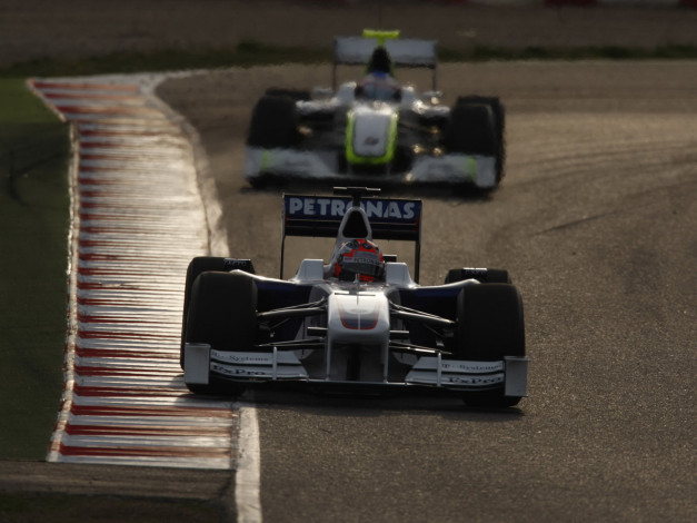 Обои картинки фото f1, tests, 2009, спорт, формула