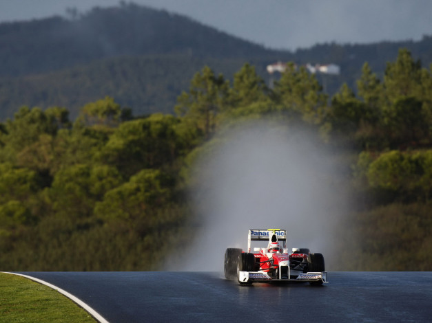 Обои картинки фото f1, tests, 2009, спорт, формула