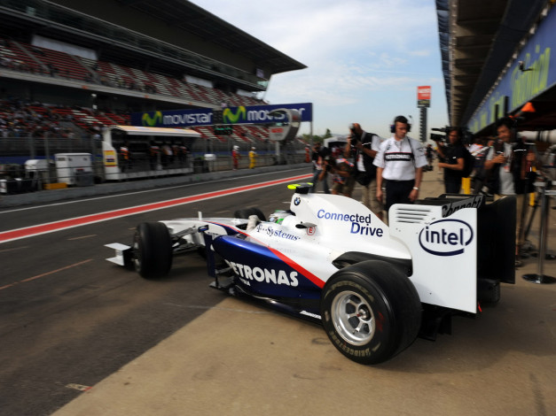 Обои картинки фото f1, tests, 2009, спорт, формула