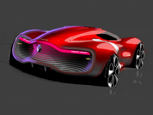 Картинка renault dezir concept 2010 автомобили рисованные