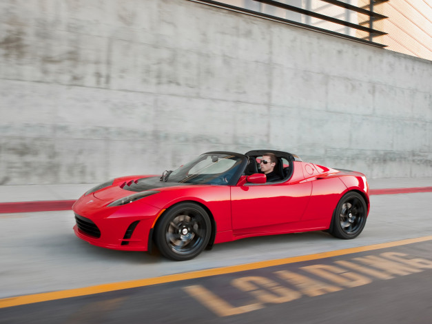 Обои картинки фото автомобили, tesla