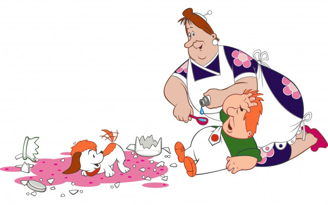 Обои картинки фото мультфильмы, малыш, карлсон