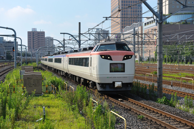 Обои картинки фото техника, электрички, дома, поезд