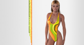 Картинка 3д графика people люди девушка