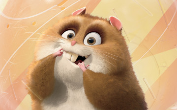 обоя вольт, мультфильмы, bolt, хомяк, грузын, пухлый