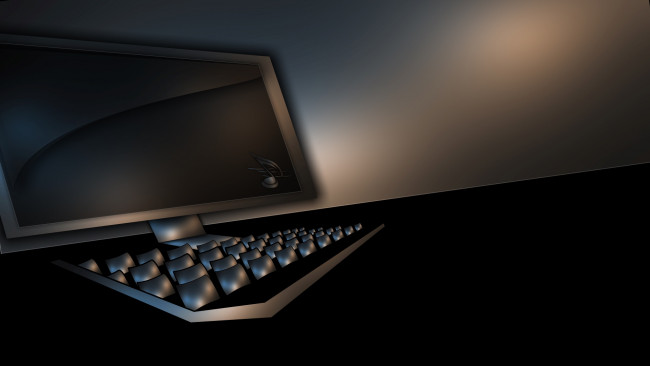 Обои картинки фото 3д, графика, modeling, моделирование, монитор