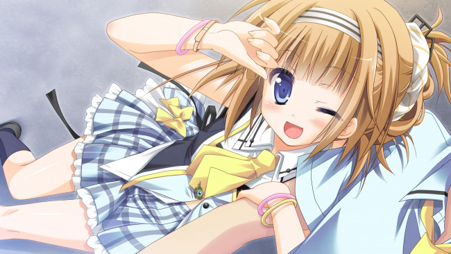 Обои картинки фото аниме, *unknown, другое, девушка, школьная, форма