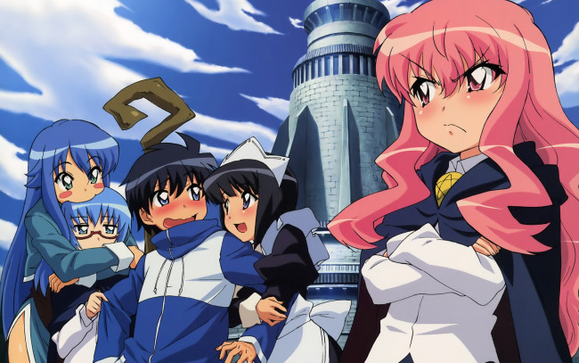 Обои картинки фото аниме, zero, no, tsukaima