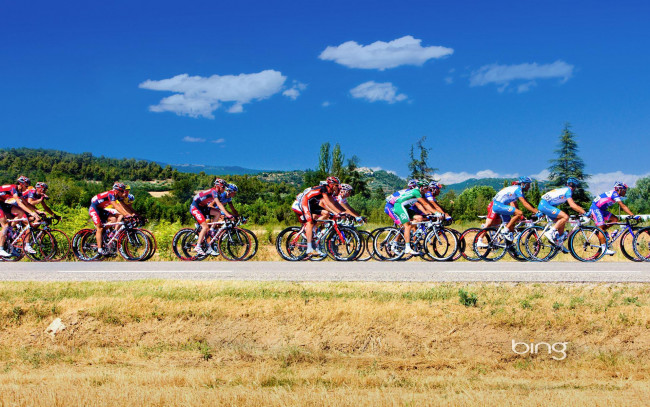 Обои картинки фото спорт, велоспорт, велосипедисты, девушки