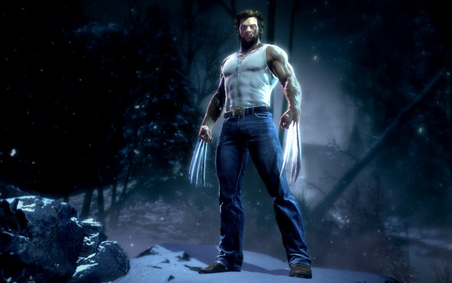 Обои картинки фото wolverine, видео, игры, men, origins, люди, икс, x-men, росомаха