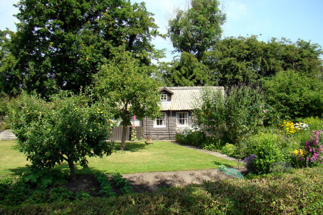 Обои картинки фото дания, обенро, разное, сооружения, постройки, полисадник, сад, дом