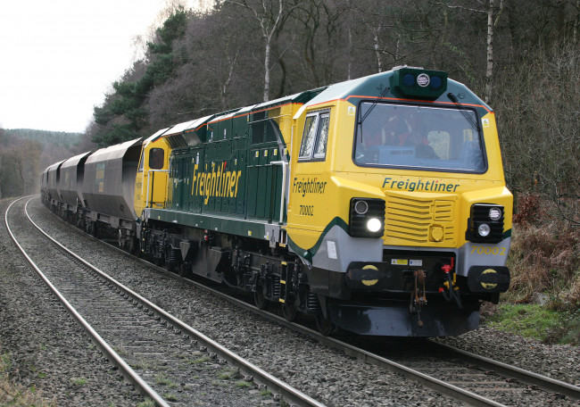 Обои картинки фото техника, поезда, поезд, рельсы, товарняк