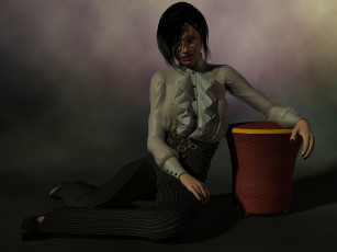 Картинка 3д графика people люди девушка