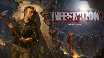 Картинка infestation survivor stories the war видео игры кирка дождь зомби девушка