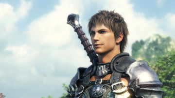 Картинка видео игры final fantasy xiv парень меч