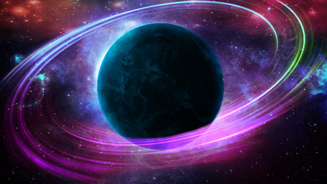 Обои картинки фото космос, арт, планета