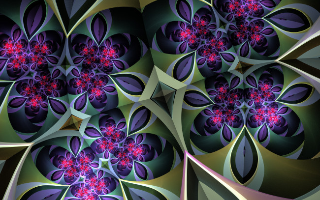 Обои картинки фото 3д, графика, fractal, фракталы, узор, фон, цвет