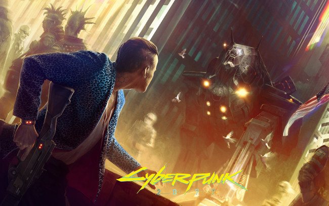 Обои картинки фото cyberpunk, 2077, видео, игры, оружие
