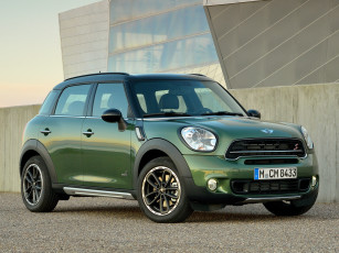 Картинка автомобили mini cooper s countryman r60 2014г зеленый