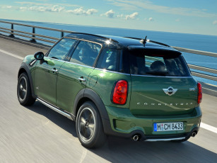Картинка автомобили mini зеленый 2014г r60 s countryman cooper