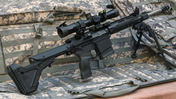 Картинка finished+costumized+bushmaster+308+orc оружие винтовки+с+прицеломприцелы снайперка оптика винтовка сошки прицел