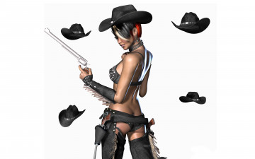 Картинка 3д+графика люди+ people оружие