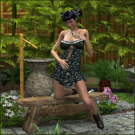 Обои картинки фото 3д графика, люди , people, девушка, взгляд