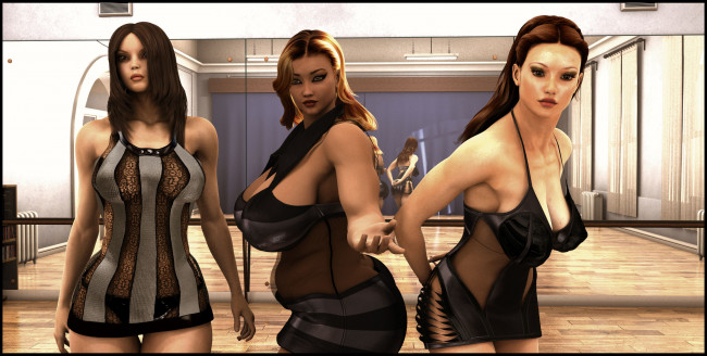 Обои картинки фото 3д графика, люди , people, взгляд, девушки