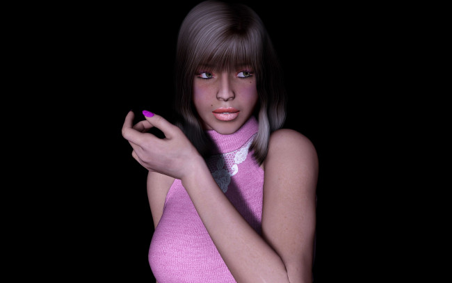 Обои картинки фото 3д графика, люди , people, взгляд