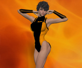 Картинка 3д+графика люди+ people фон взгляд девушка