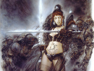 Картинка фэнтези _luis+royo живопись картина painting luis royo eastern cross луис ройо