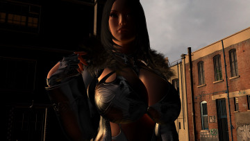 Картинка 3д+графика люди+ people взгляд девушка фон