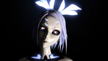 Картинка фэнтези роботы +киборги +механизмы арт механизм робот девушка вокалоид phosphorescent rin vocaloid